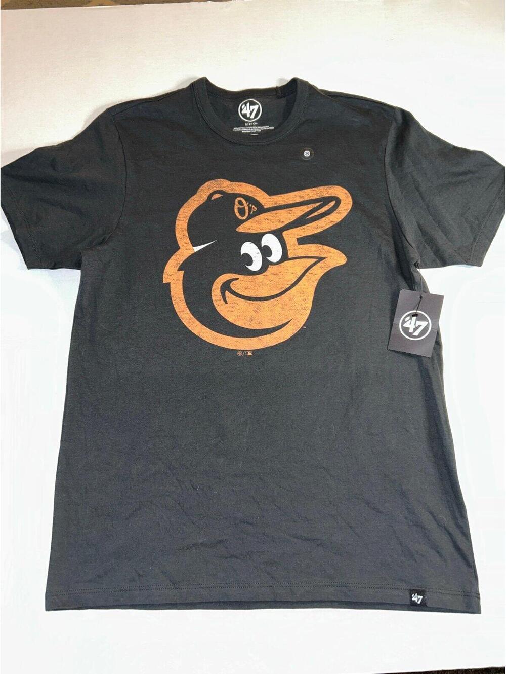'47 Brand Baltimore Orioles Grit Scrum Tee Jet Black Size S